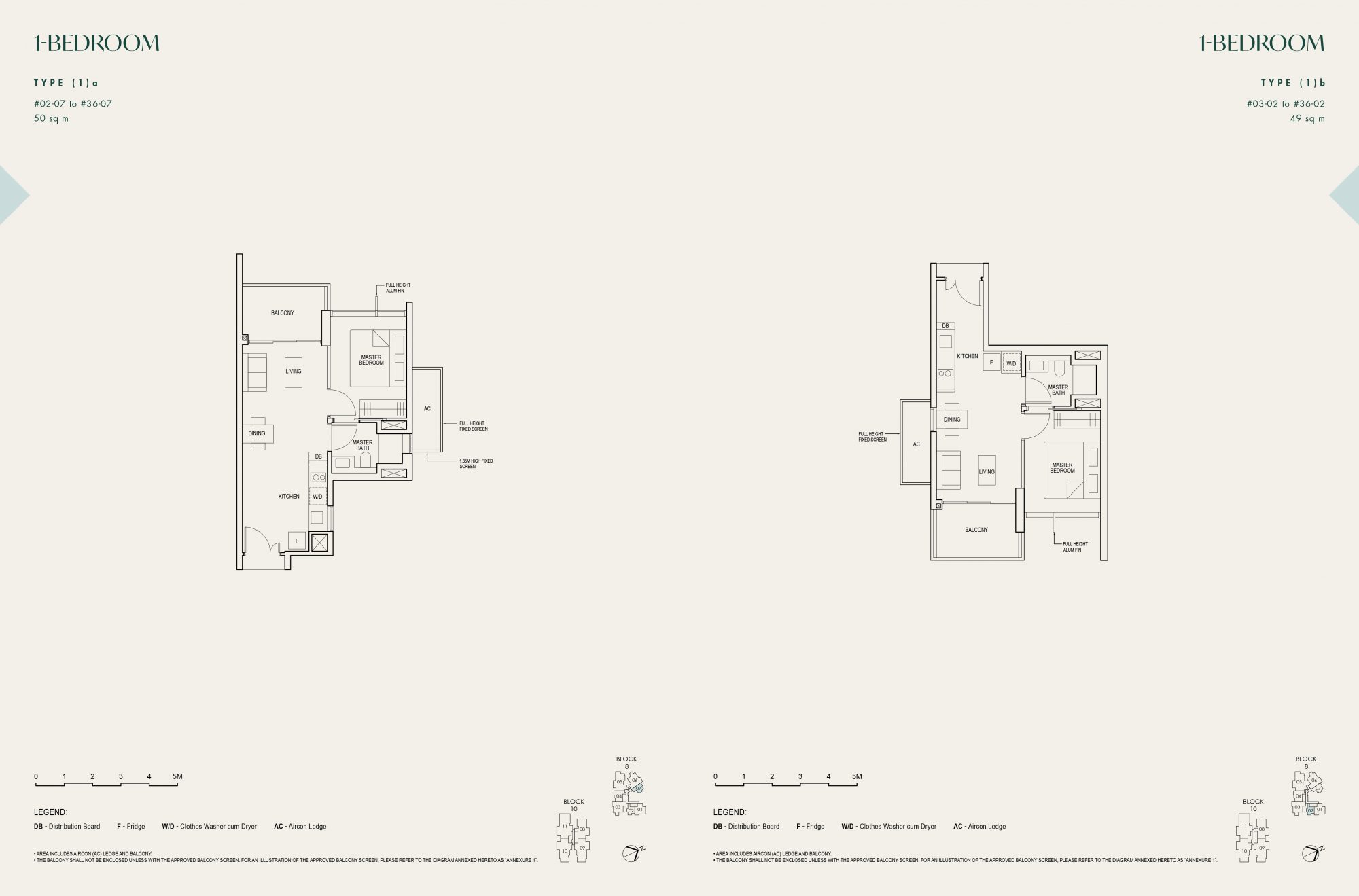 The Avenir Condo Floor Plan-1 Bedroom