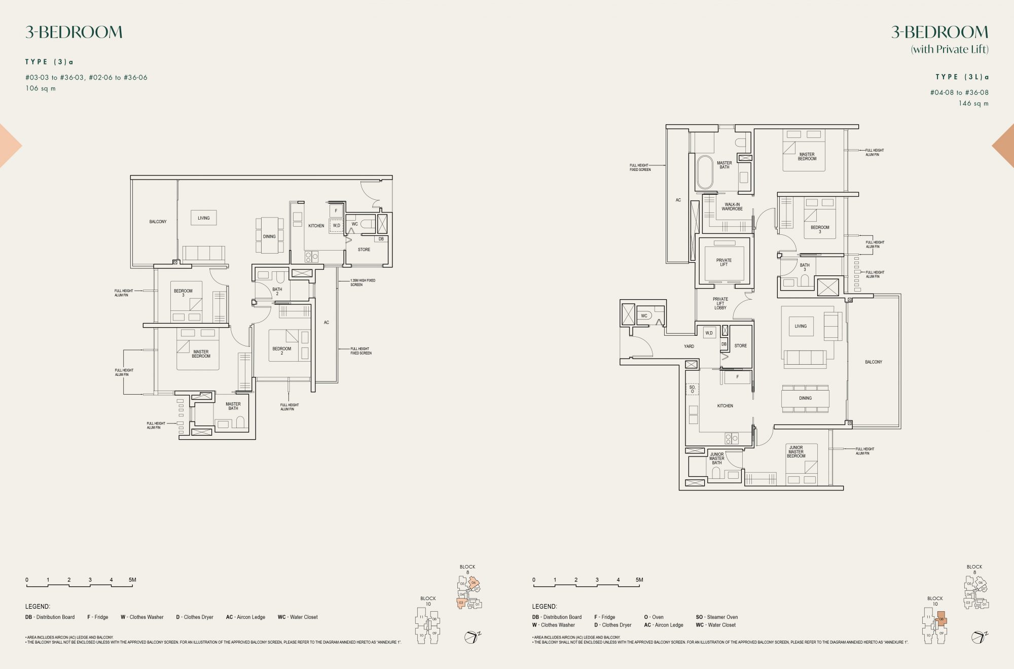 The Avenir Condo Floor Plan-3 Bedroom